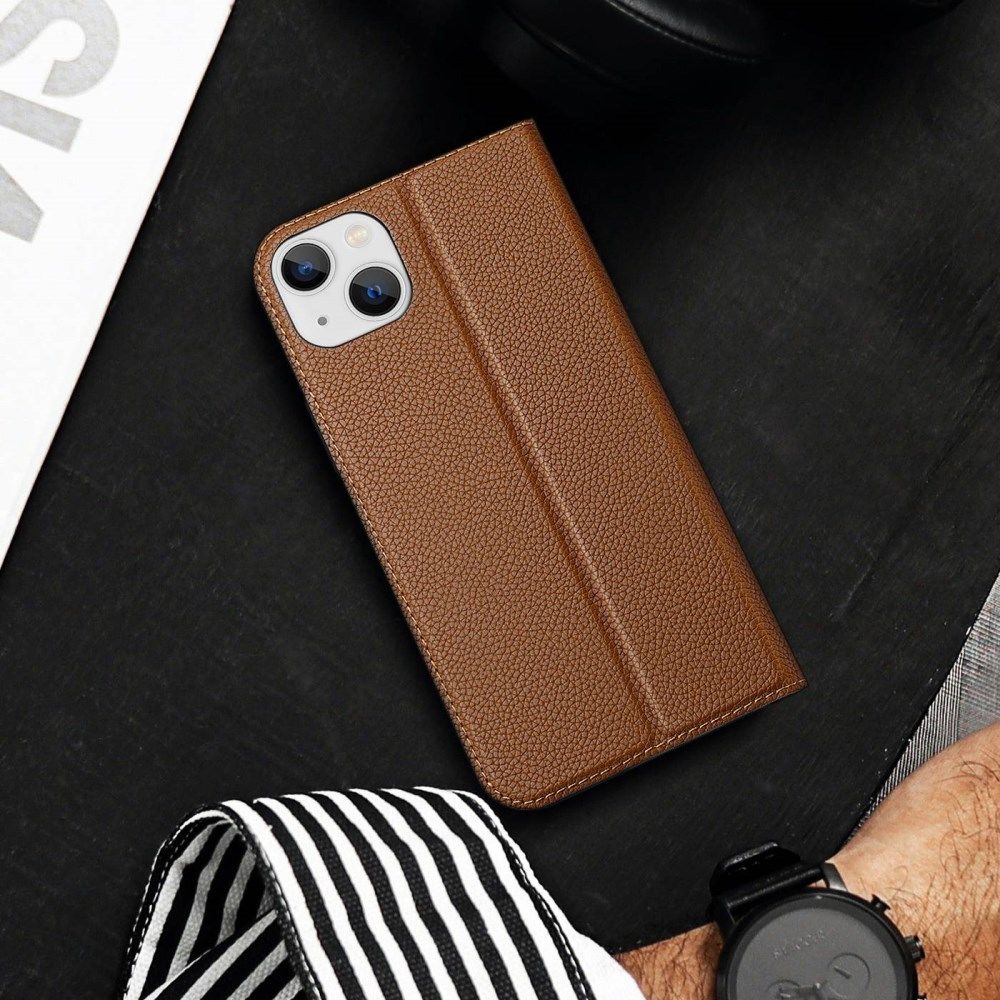 Dux Ducis Skin X2 Apple iPhone 14 Plus Hoesje Book Case Bruin afbeelding 3