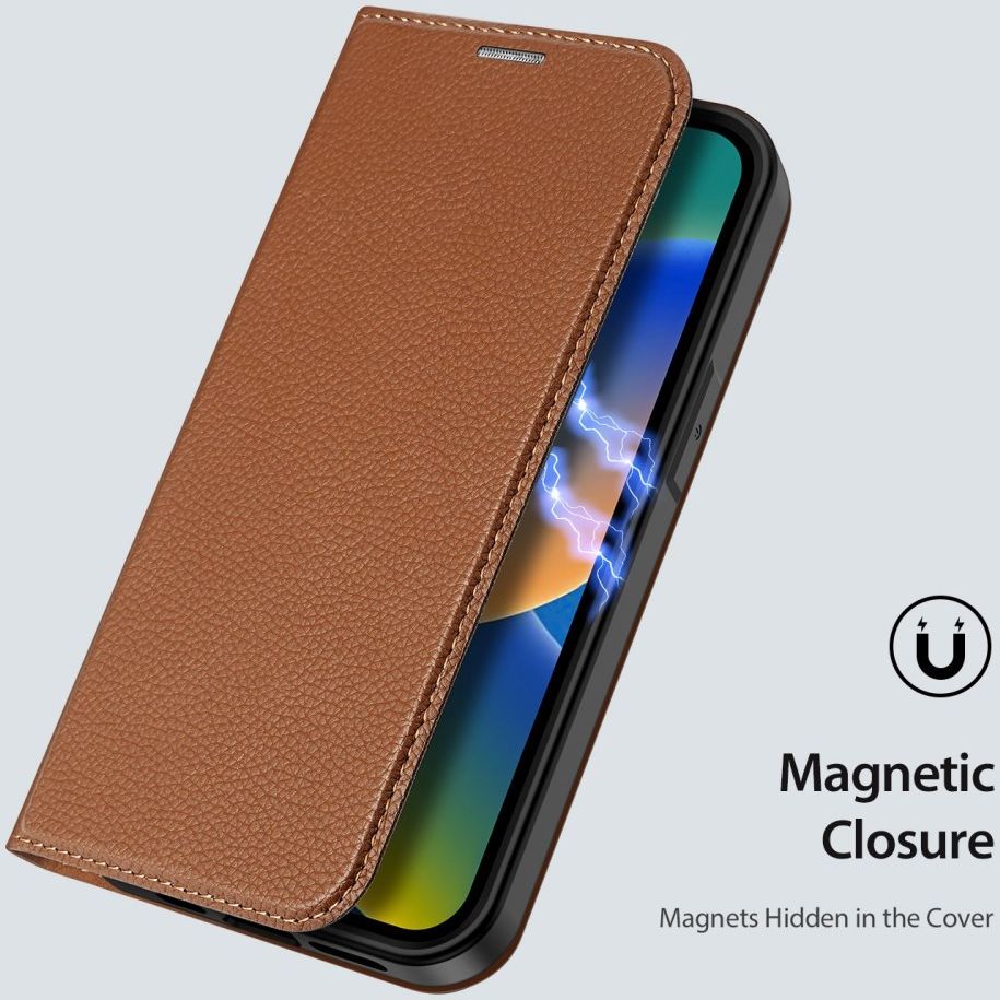 Dux Ducis Skin X2 Apple iPhone 14 Plus Hoesje Book Case Bruin afbeelding 6