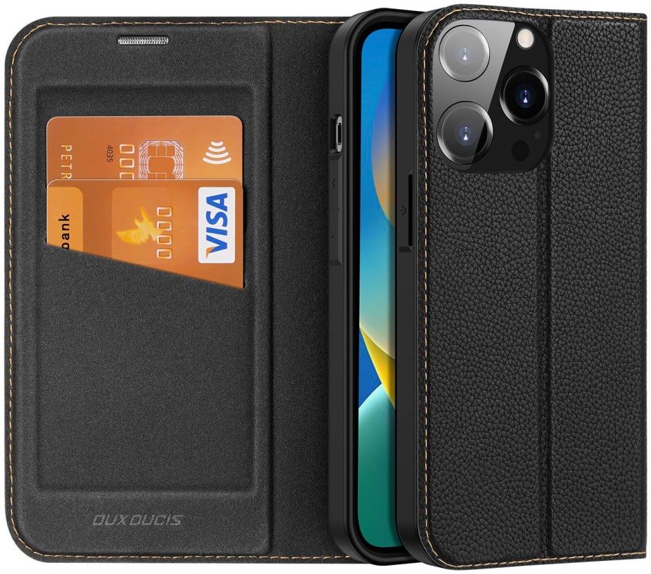 Dux Ducis Skin X2 Apple iPhone 14 Pro Max Hoesje Book Case Zwart afbeelding 1