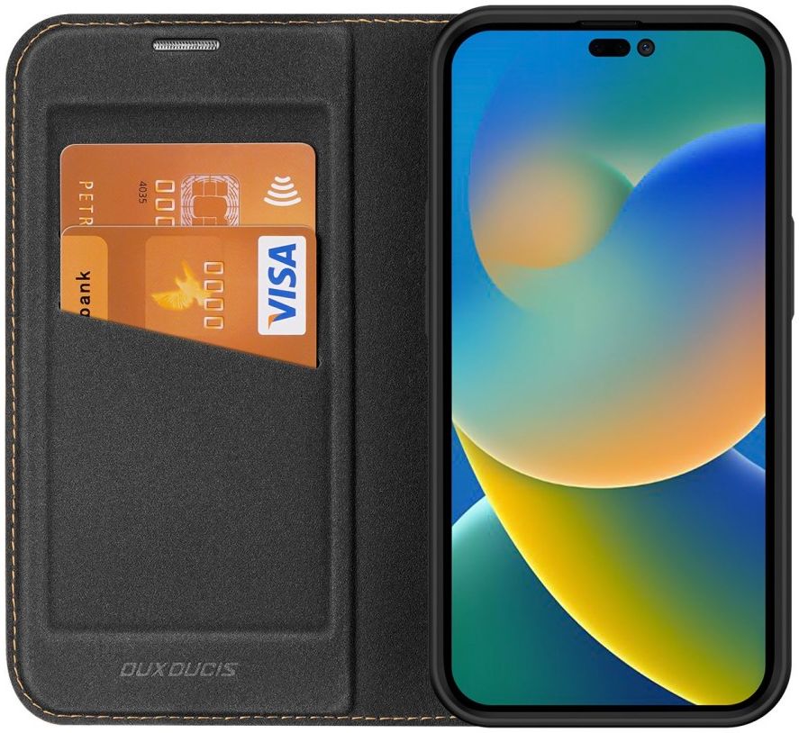 Dux Ducis Skin X2 Apple iPhone 14 Pro Max Hoesje Book Case Zwart afbeelding 2