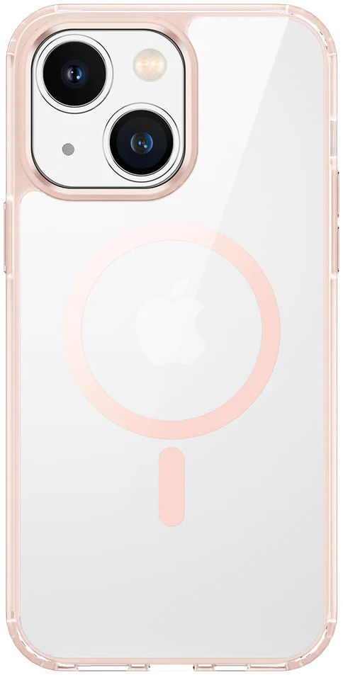 Dux Ducis Clin2 Apple iPhone 14 Hoesje MagSafe Transparant Roze afbeelding 3