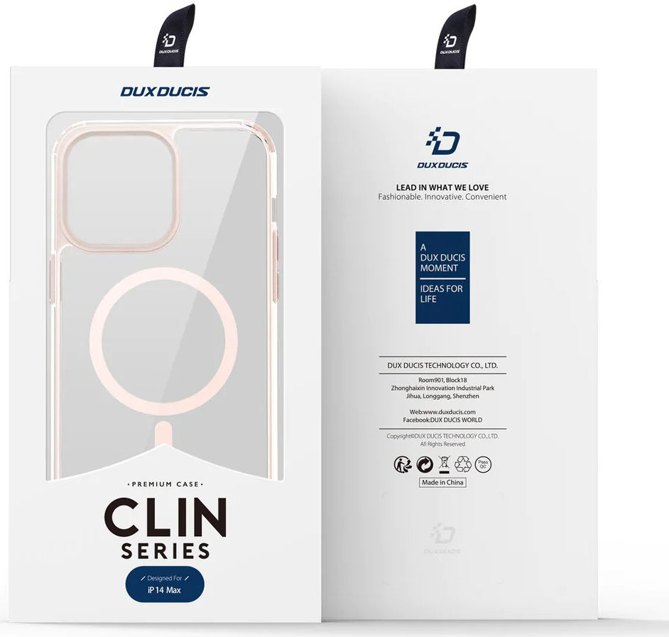 Dux Ducis Clin2 Apple iPhone 14 Plus Hoesje MagSafe Transparant Roze afbeelding 12
