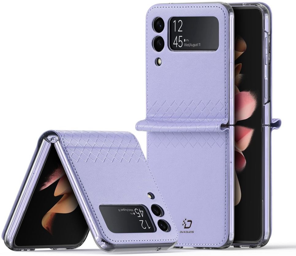 Dux Ducis Bril Samsung Galaxy Z Flip 3 Hoesje Back Cover Paars afbeelding 1