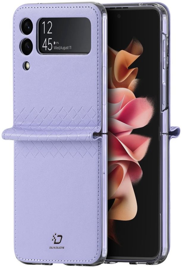 Dux Ducis Bril Samsung Galaxy Z Flip 3 Hoesje Back Cover Paars afbeelding 2