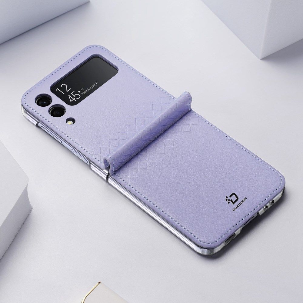 Dux Ducis Bril Samsung Galaxy Z Flip 3 Hoesje Back Cover Paars afbeelding 3
