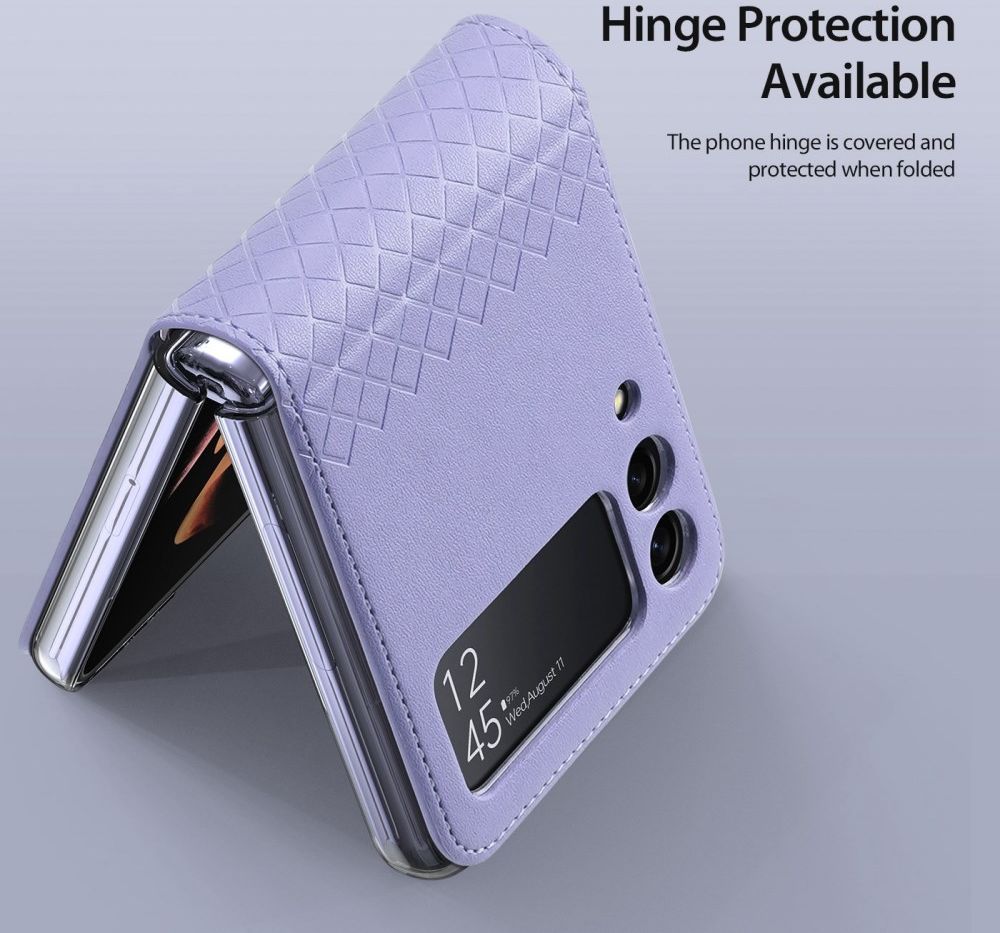 Dux Ducis Bril Samsung Galaxy Z Flip 3 Hoesje Back Cover Paars afbeelding 5