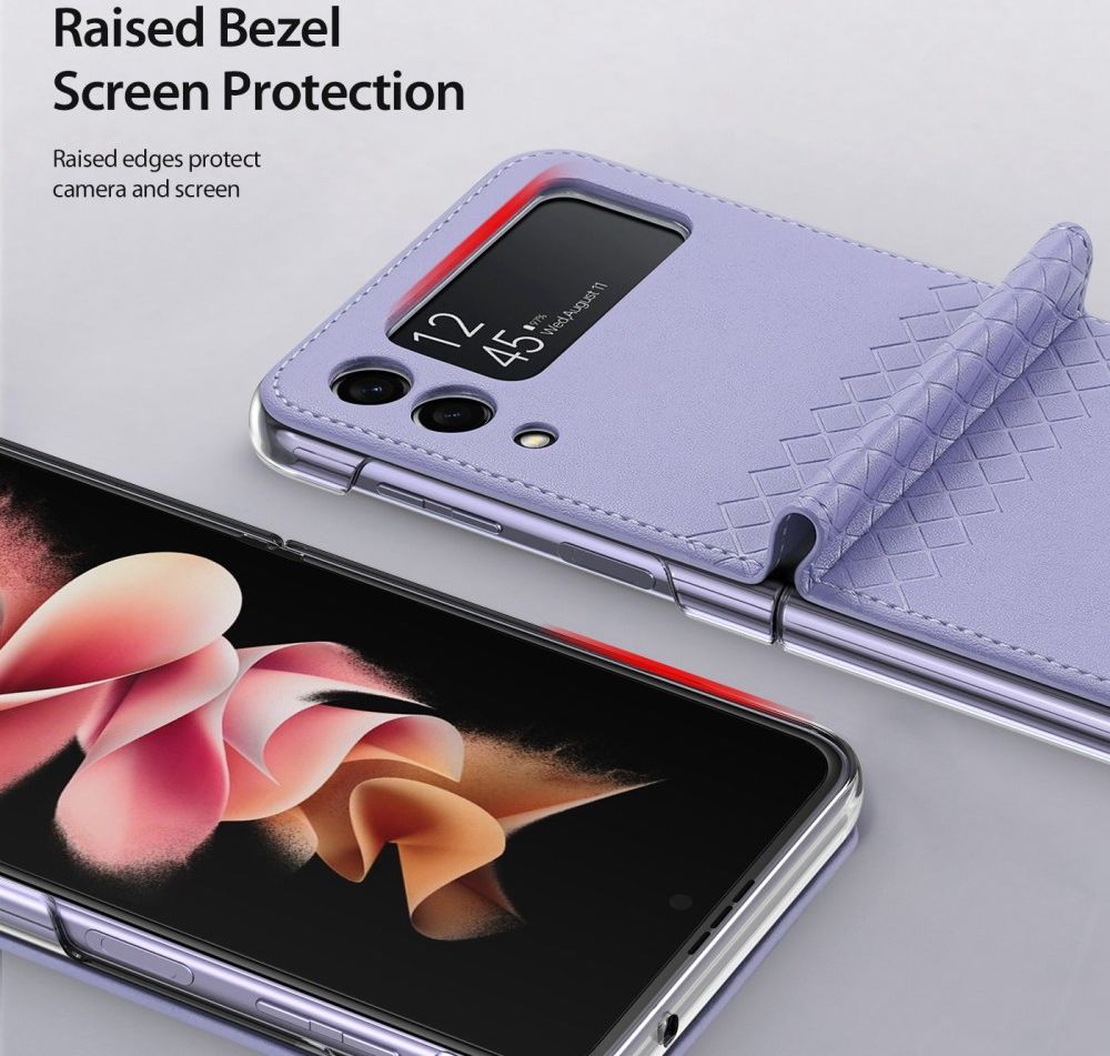 Dux Ducis Bril Samsung Galaxy Z Flip 3 Hoesje Back Cover Paars afbeelding 6
