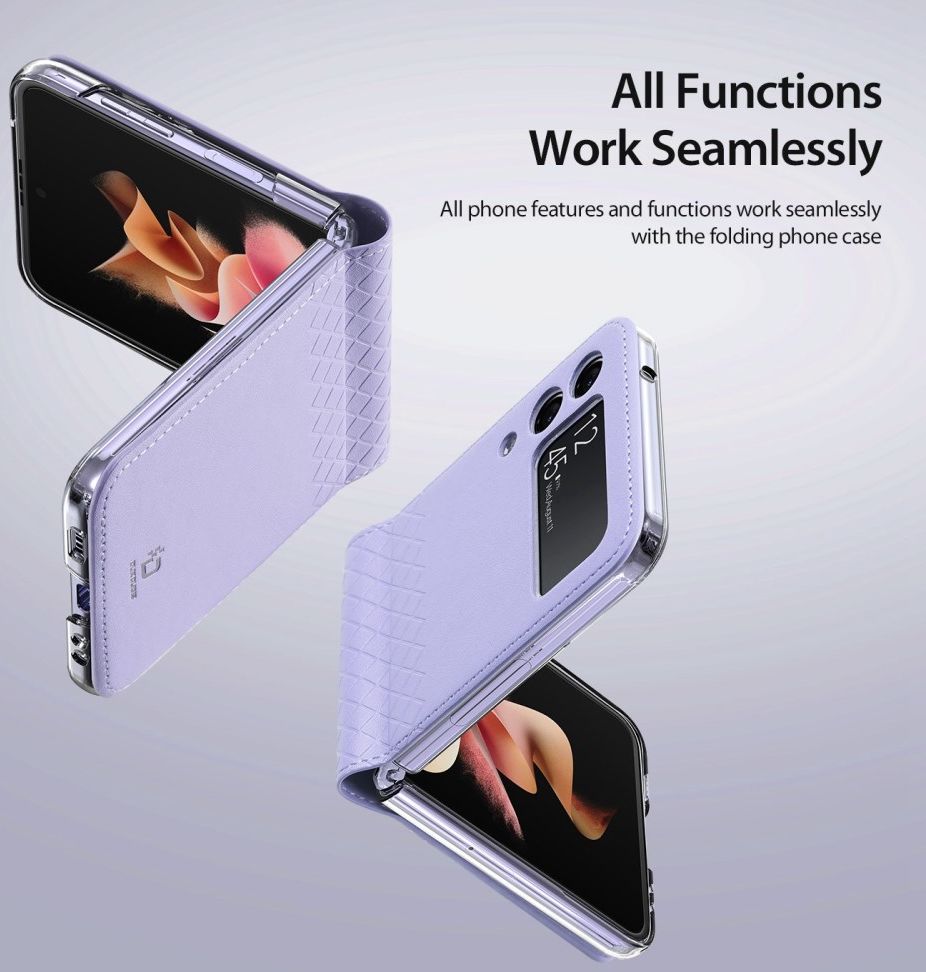 Dux Ducis Bril Samsung Galaxy Z Flip 3 Hoesje Back Cover Paars afbeelding 9