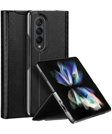 Dux Ducis Bril Samsung Galaxy Z Fold 3 Hoesje Book Case Zwart Hoesjes