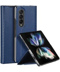 Dux Ducis Bril Samsung Galaxy Z Fold 3 Hoesje Book Case Blauw