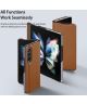 Dux Ducis Bril Samsung Galaxy Z Fold 3 Hoesje Book Case Bruin
