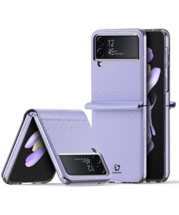 Dux Ducis Bril Samsung Galaxy Z Flip 4 Hoesje Back Cover Paars Hoesjes