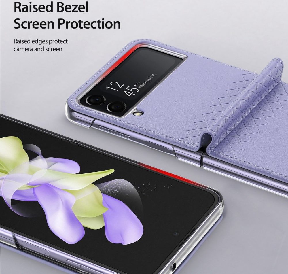 Dux Ducis Bril Samsung Galaxy Z Flip 4 Hoesje Back Cover Paars afbeelding 6