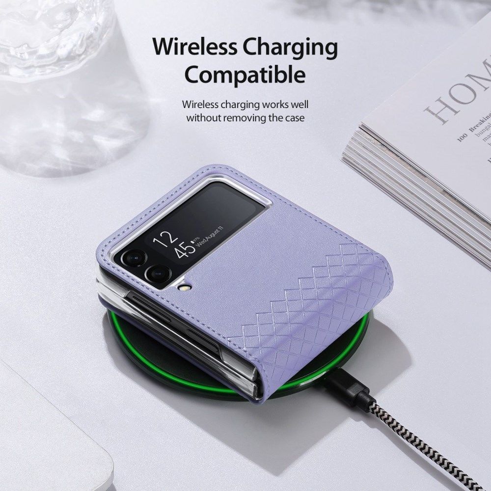 Dux Ducis Bril Samsung Galaxy Z Flip 4 Hoesje Back Cover Paars afbeelding 10