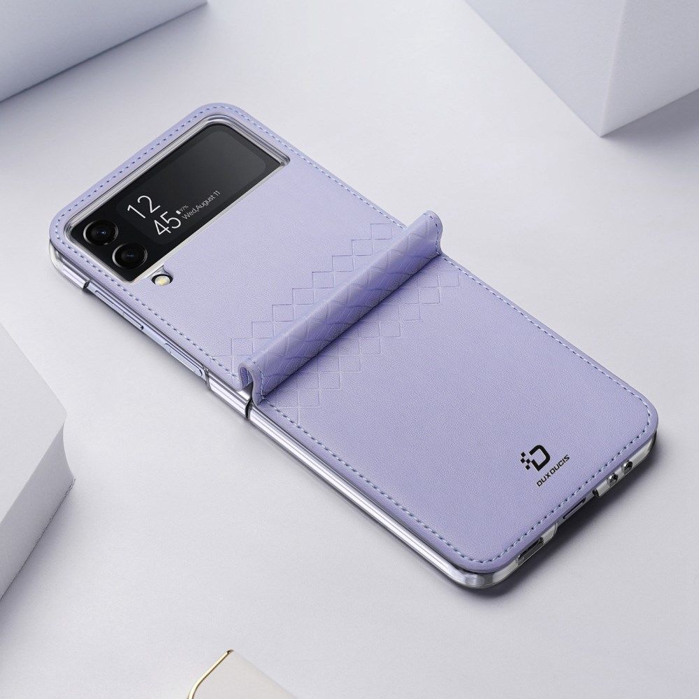 Dux Ducis Bril Samsung Galaxy Z Flip 4 Hoesje Back Cover Paars afbeelding 3