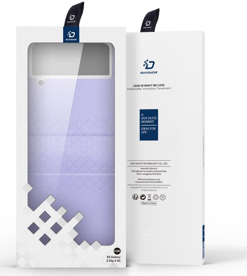 Dux Ducis Bril Samsung Galaxy Z Flip 4 Hoesje Back Cover Paars afbeelding 11