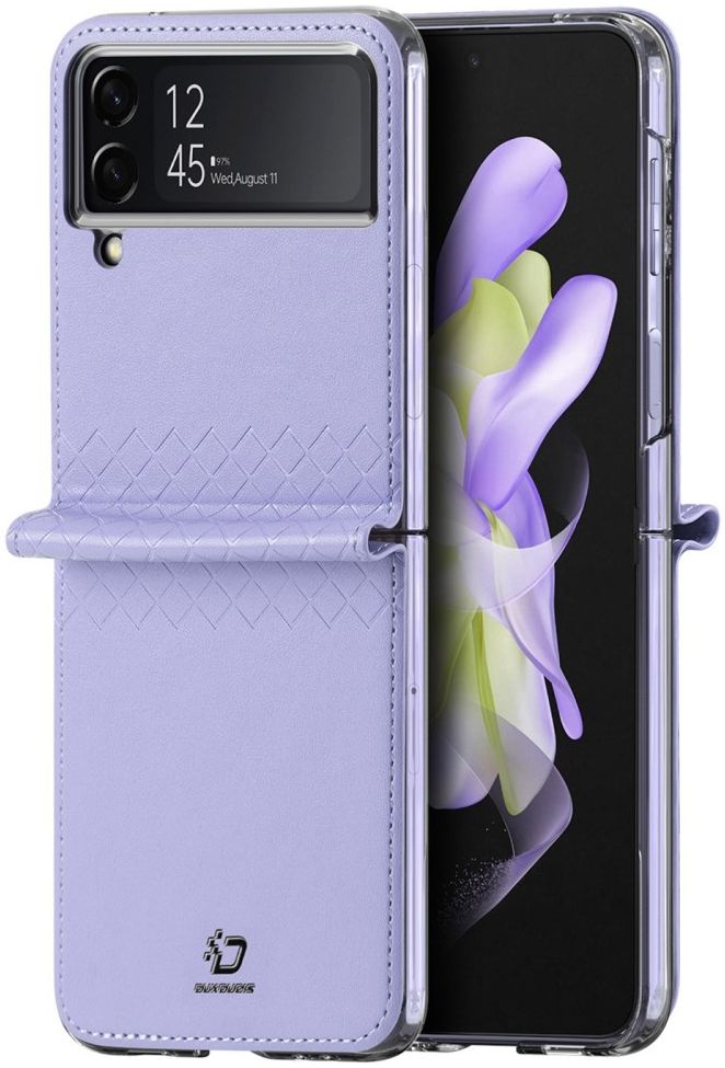 Dux Ducis Bril Samsung Galaxy Z Flip 4 Hoesje Back Cover Paars afbeelding 2