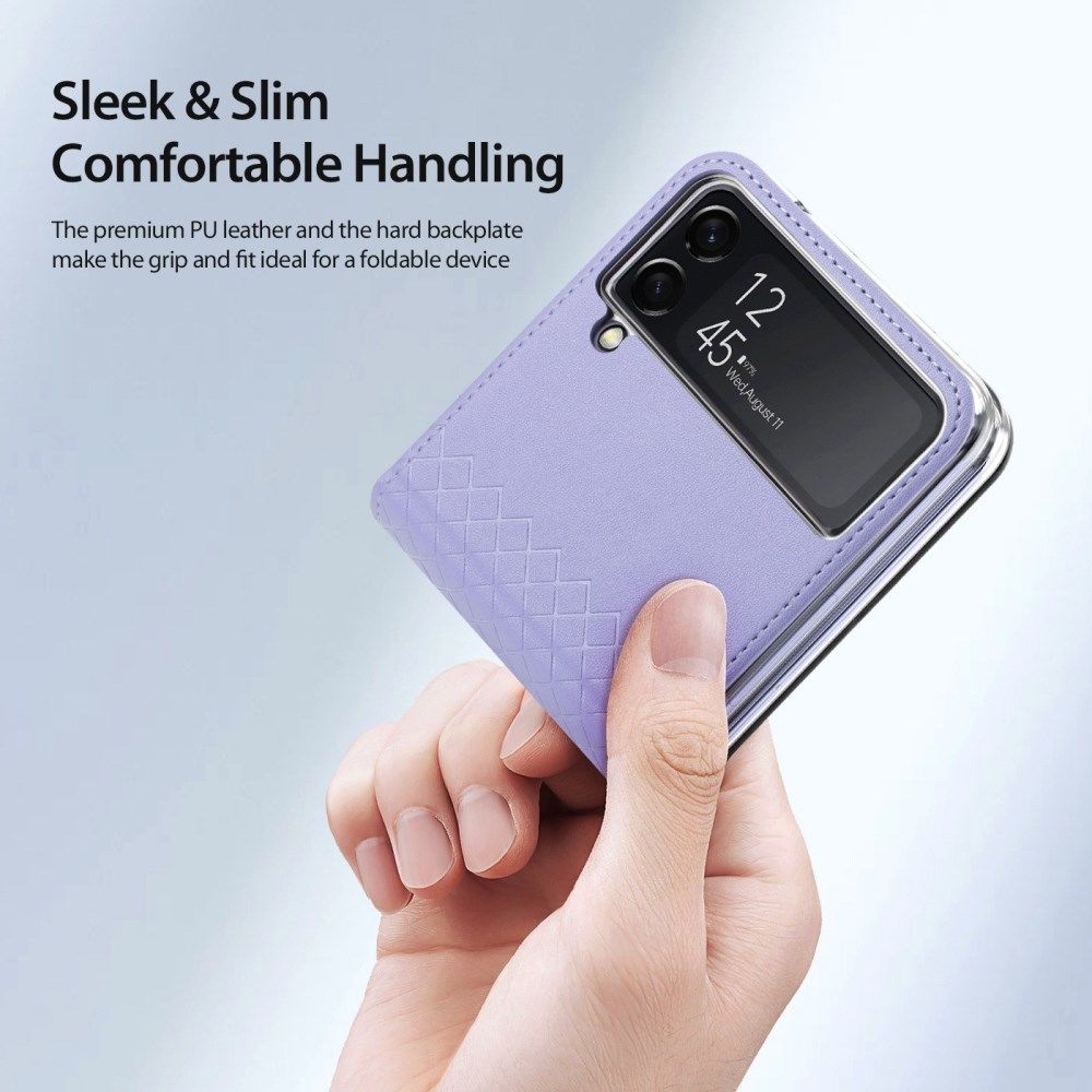 Dux Ducis Bril Samsung Galaxy Z Flip 4 Hoesje Back Cover Paars afbeelding 7