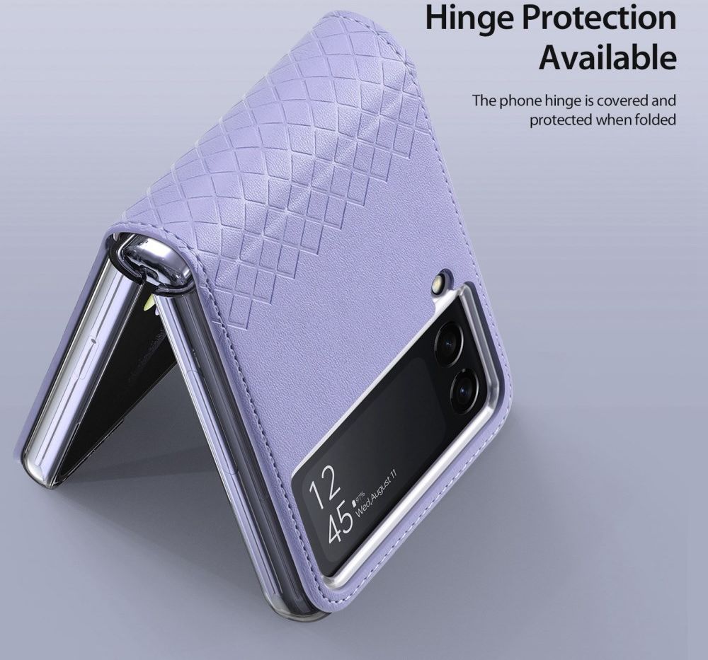 Dux Ducis Bril Samsung Galaxy Z Flip 4 Hoesje Back Cover Paars afbeelding 5