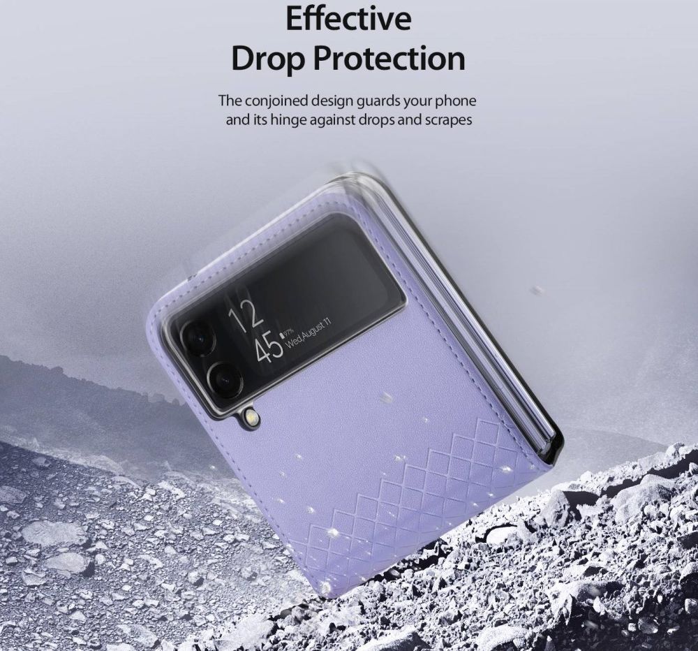 Dux Ducis Bril Samsung Galaxy Z Flip 4 Hoesje Back Cover Paars afbeelding 4