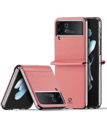 Dux Ducis Bril Samsung Galaxy Z Flip 4 Hoesje Back Cover Roze Hoesjes