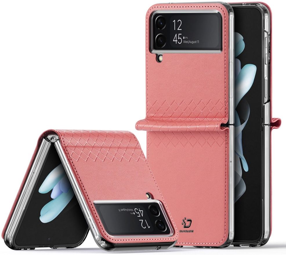 Dux Ducis Bril Samsung Galaxy Z Flip 4 Hoesje Back Cover Roze afbeelding 1
