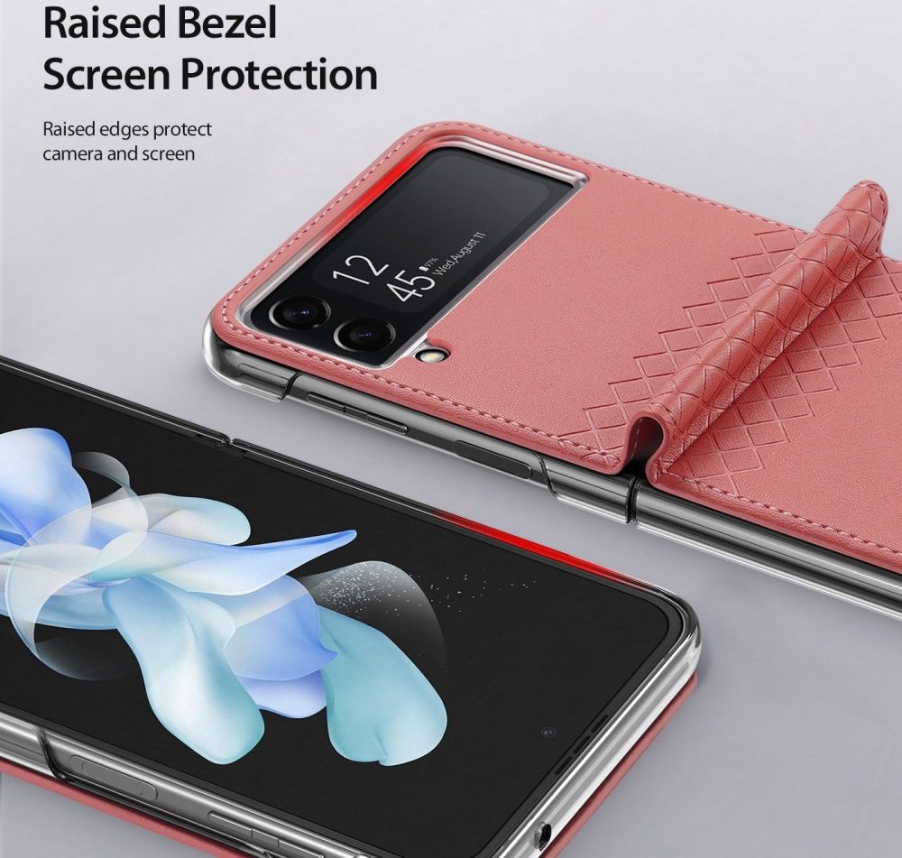 Dux Ducis Bril Samsung Galaxy Z Flip 4 Hoesje Back Cover Roze afbeelding 6