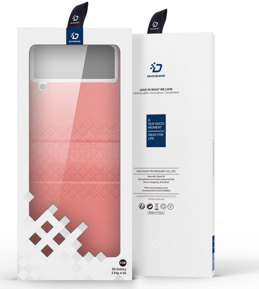 Dux Ducis Bril Samsung Galaxy Z Flip 4 Hoesje Back Cover Roze afbeelding 11