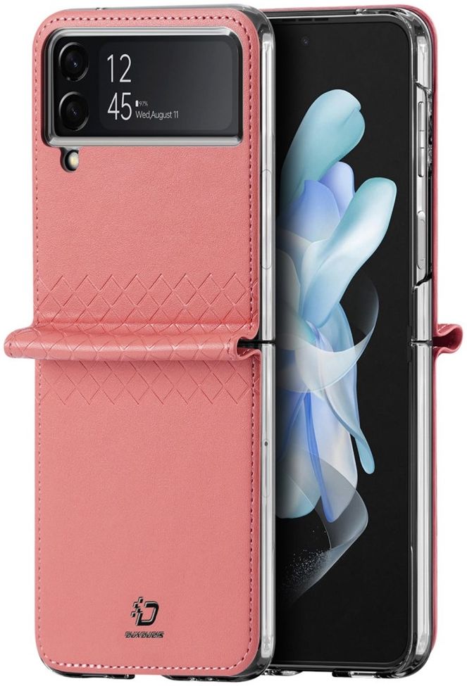 Dux Ducis Bril Samsung Galaxy Z Flip 4 Hoesje Back Cover Roze afbeelding 2