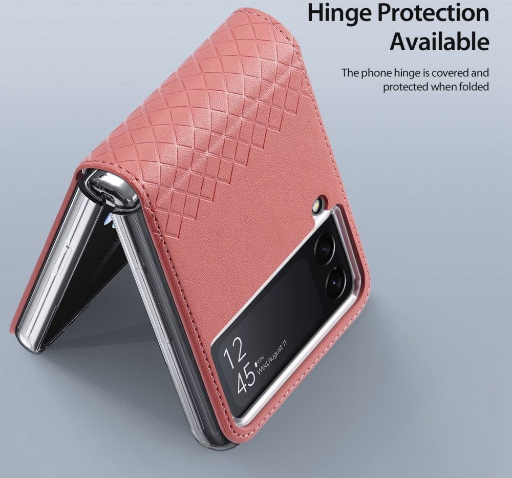Dux Ducis Bril Samsung Galaxy Z Flip 4 Hoesje Back Cover Roze afbeelding 5