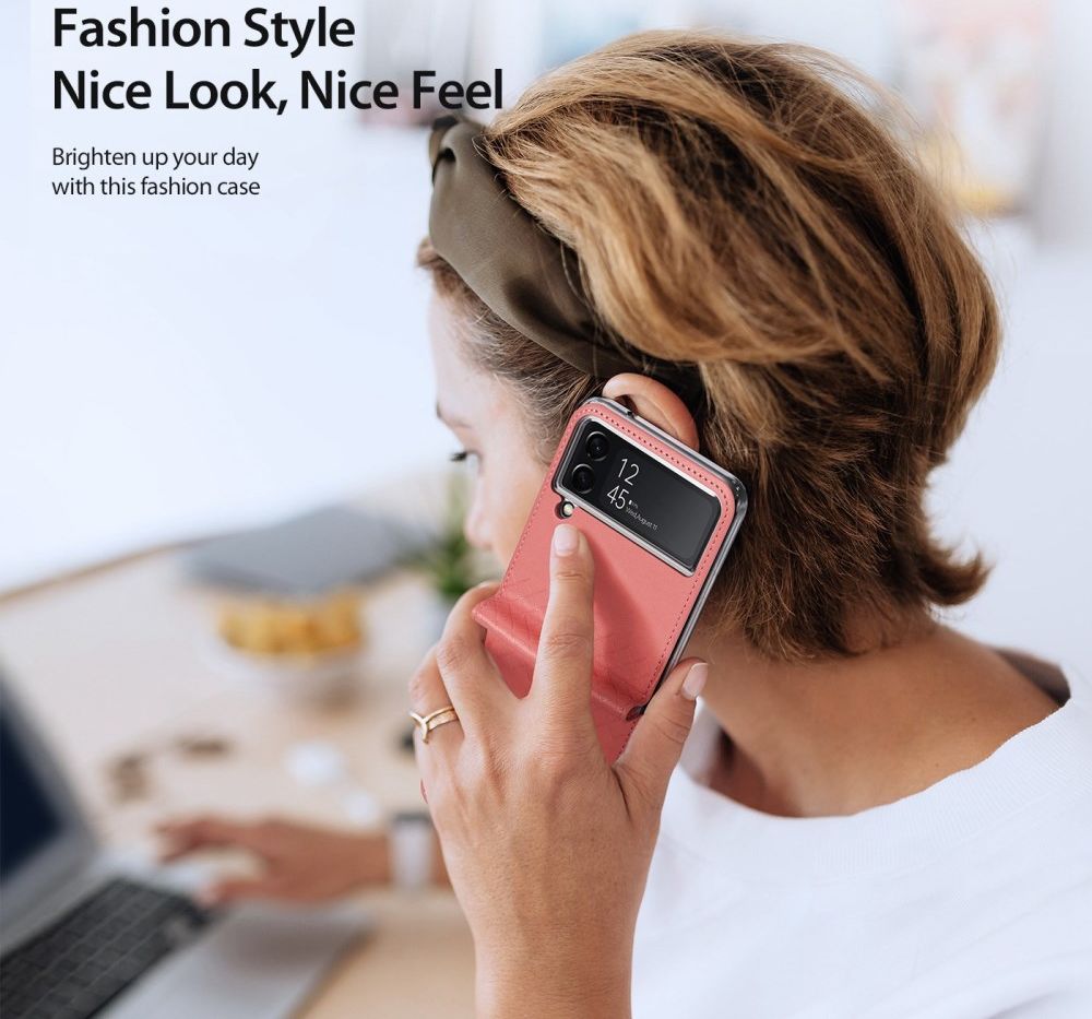 Dux Ducis Bril Samsung Galaxy Z Flip 4 Hoesje Back Cover Roze afbeelding 8