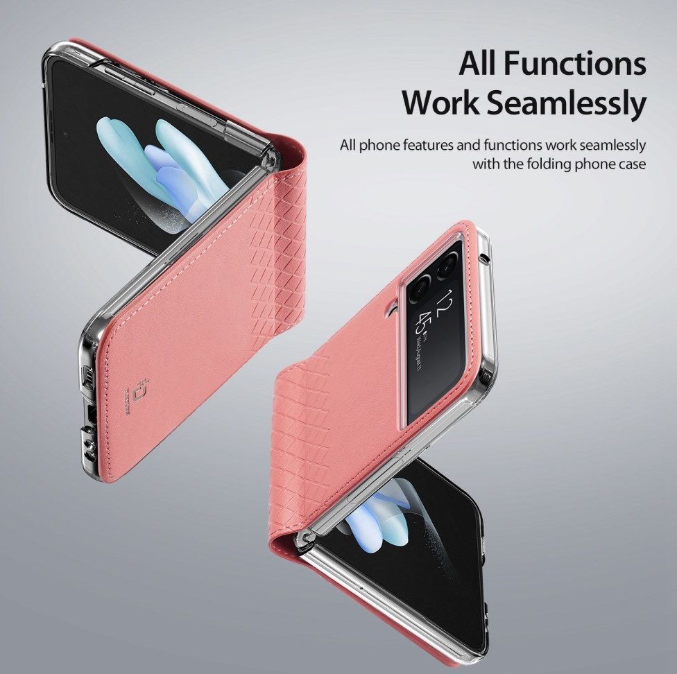 Dux Ducis Bril Samsung Galaxy Z Flip 4 Hoesje Back Cover Roze afbeelding 9