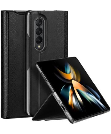 Dux Ducis Bril Samsung Galaxy Z Fold 4 Hoesje Book Case Zwart Hoesjes