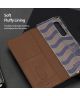 Dux Ducis Bril Samsung Galaxy Z Fold 4 Hoesje Book Case Bruin