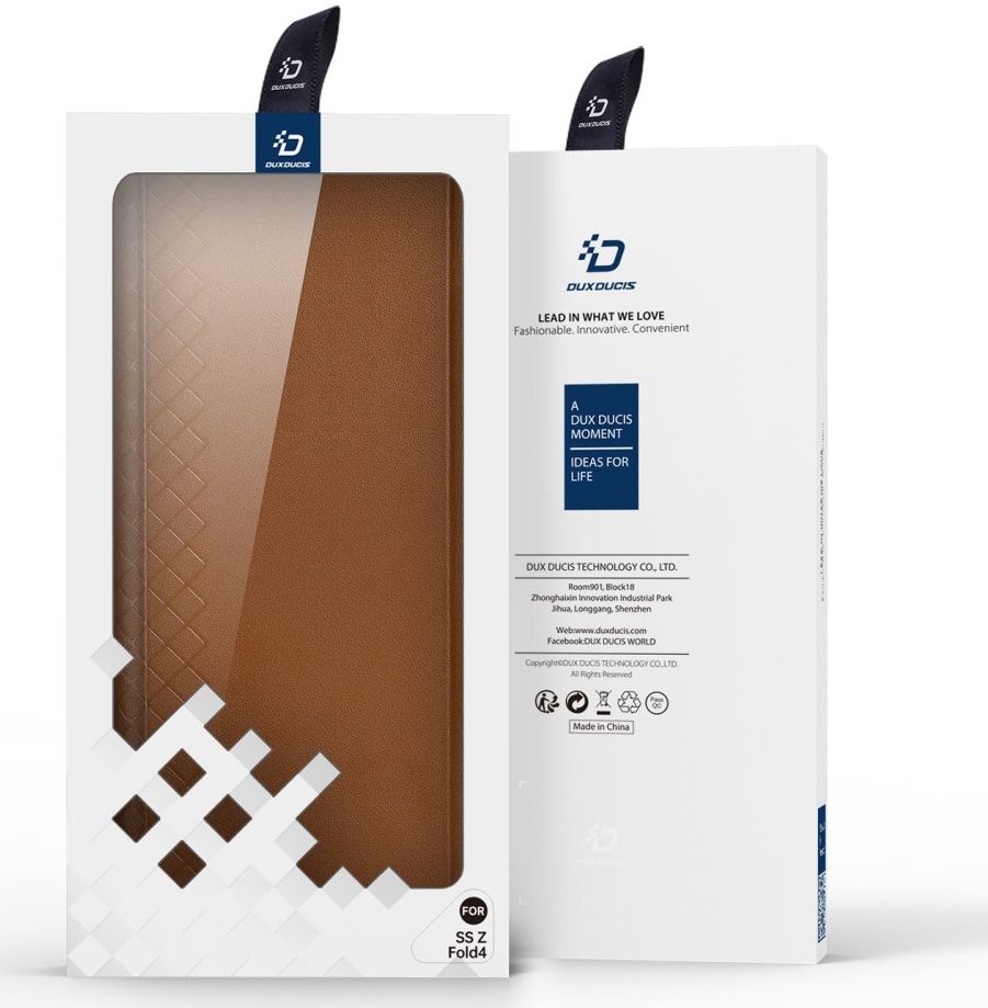 Dux Ducis Bril Samsung Galaxy Z Fold 4 Hoesje Book Case Bruin afbeelding 12