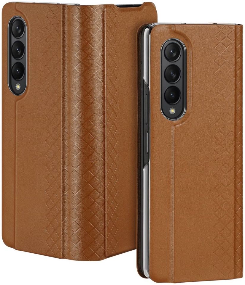 Dux Ducis Bril Samsung Galaxy Z Fold 4 Hoesje Book Case Bruin afbeelding 2