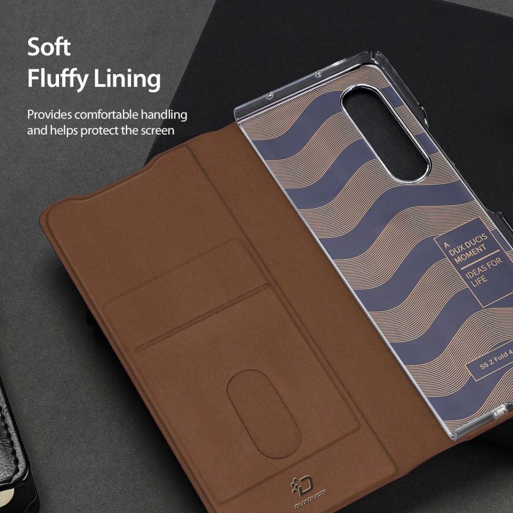 Dux Ducis Bril Samsung Galaxy Z Fold 4 Hoesje Book Case Bruin afbeelding 7