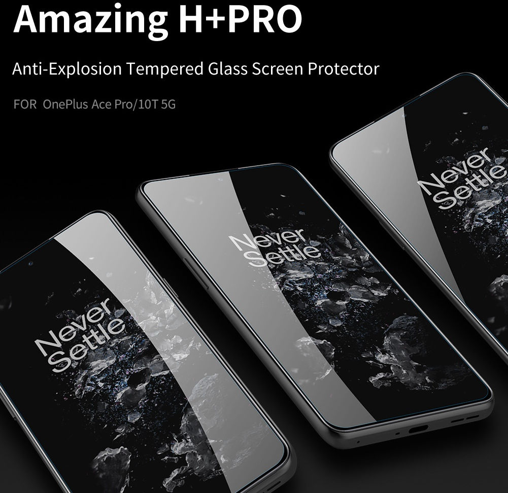 Nillkin H+ Pro OnePlus 10T Screen Protector 9H Tempered Glass afbeelding 12