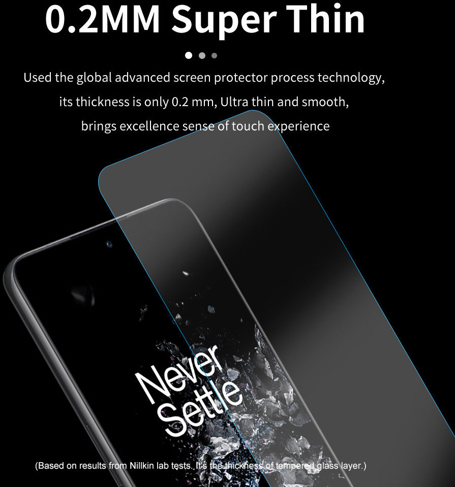 Nillkin H+ Pro OnePlus 10T Screen Protector 9H Tempered Glass afbeelding 4