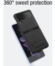 Nillkin Qin Samsung Galaxy Z Flip 4 Hoesje Book Case Paars