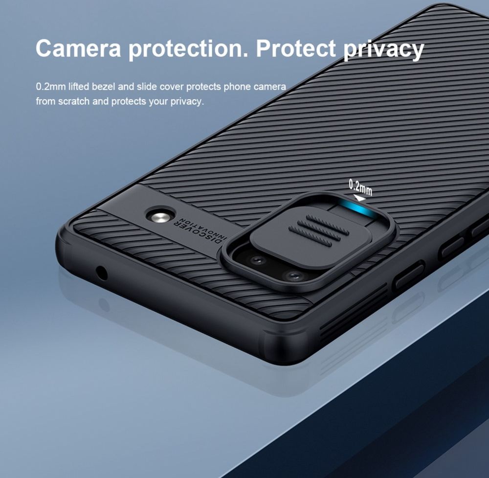 Nillkin CamShield Google Pixel 6A Hoesje met Camera Slider Zwart afbeelding 4