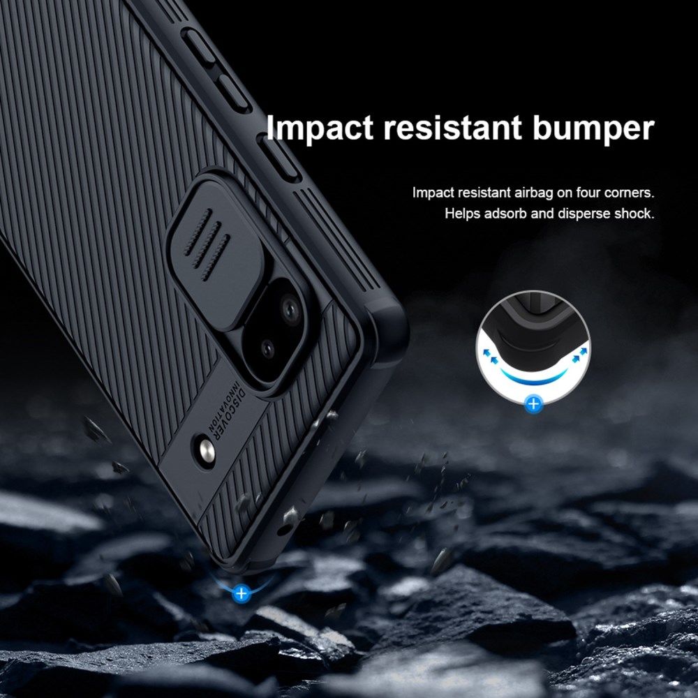 Nillkin CamShield Google Pixel 6A Hoesje met Camera Slider Zwart afbeelding 5
