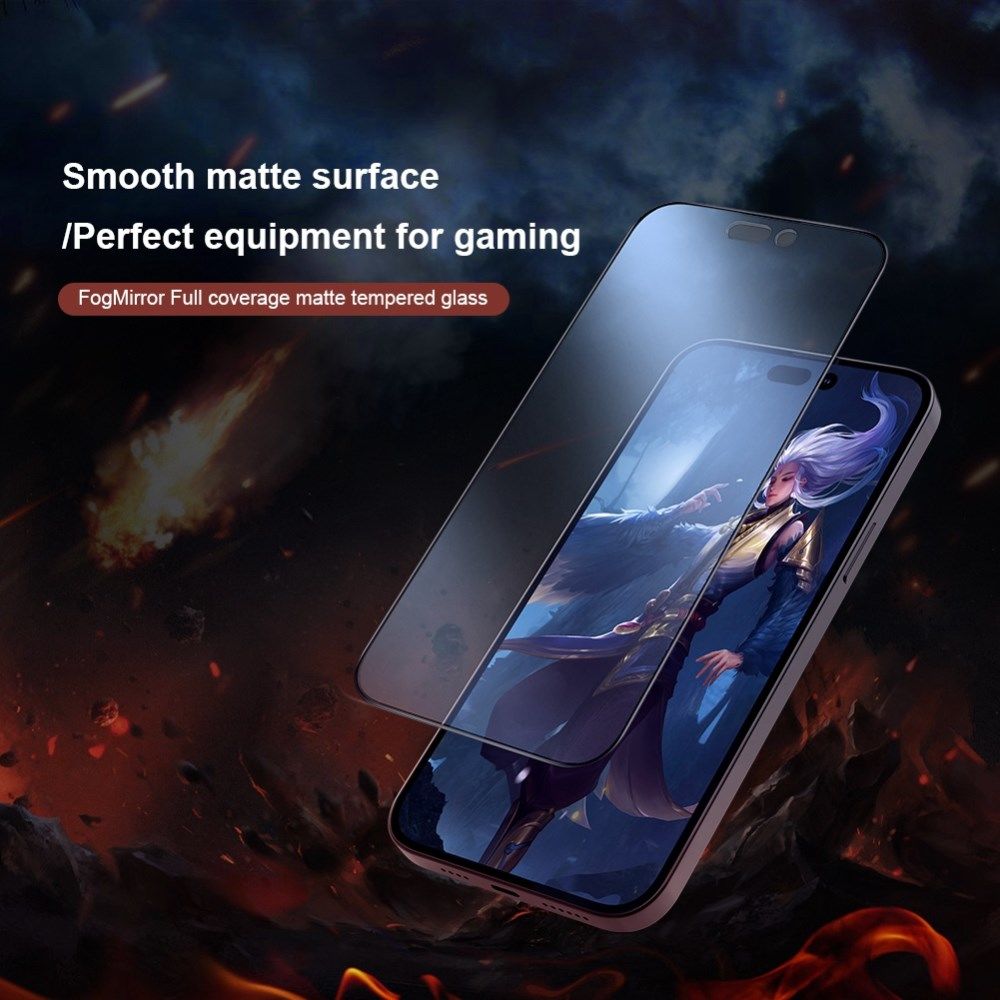 Nillkin FogMirror iPhone 14 Pro Max Screen Protector Full Cover Glas afbeelding 10