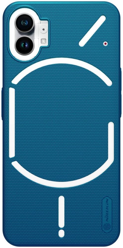 Nillkin Super Frosted Shield Nothing Phone 1 Hoesje Back Cover Blauw afbeelding 4