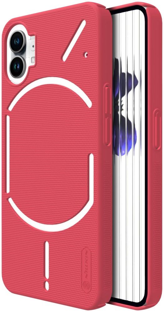 Nillkin Super Frosted Shield Nothing Phone 1 Hoesje Back Cover Rood afbeelding 1