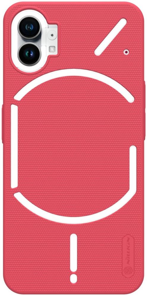 Nillkin Super Frosted Shield Nothing Phone 1 Hoesje Back Cover Rood afbeelding 4