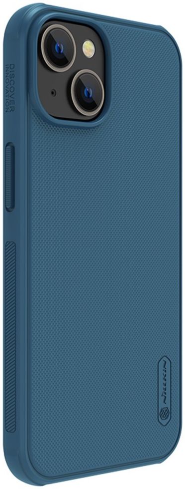 Nillkin Super Frosted Shield Apple iPhone 14 Hoesje MagSafe Blauw afbeelding 2