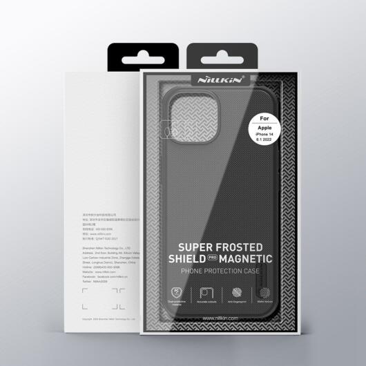 Nillkin Super Frosted Shield Apple iPhone 14 Plus Hoesje MagSafe Blauw afbeelding 11