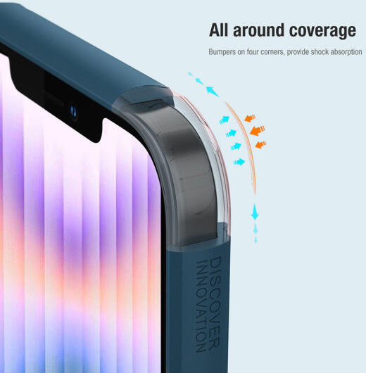 Nillkin Super Frosted Shield Apple iPhone 14 Plus Hoesje MagSafe Blauw afbeelding 9