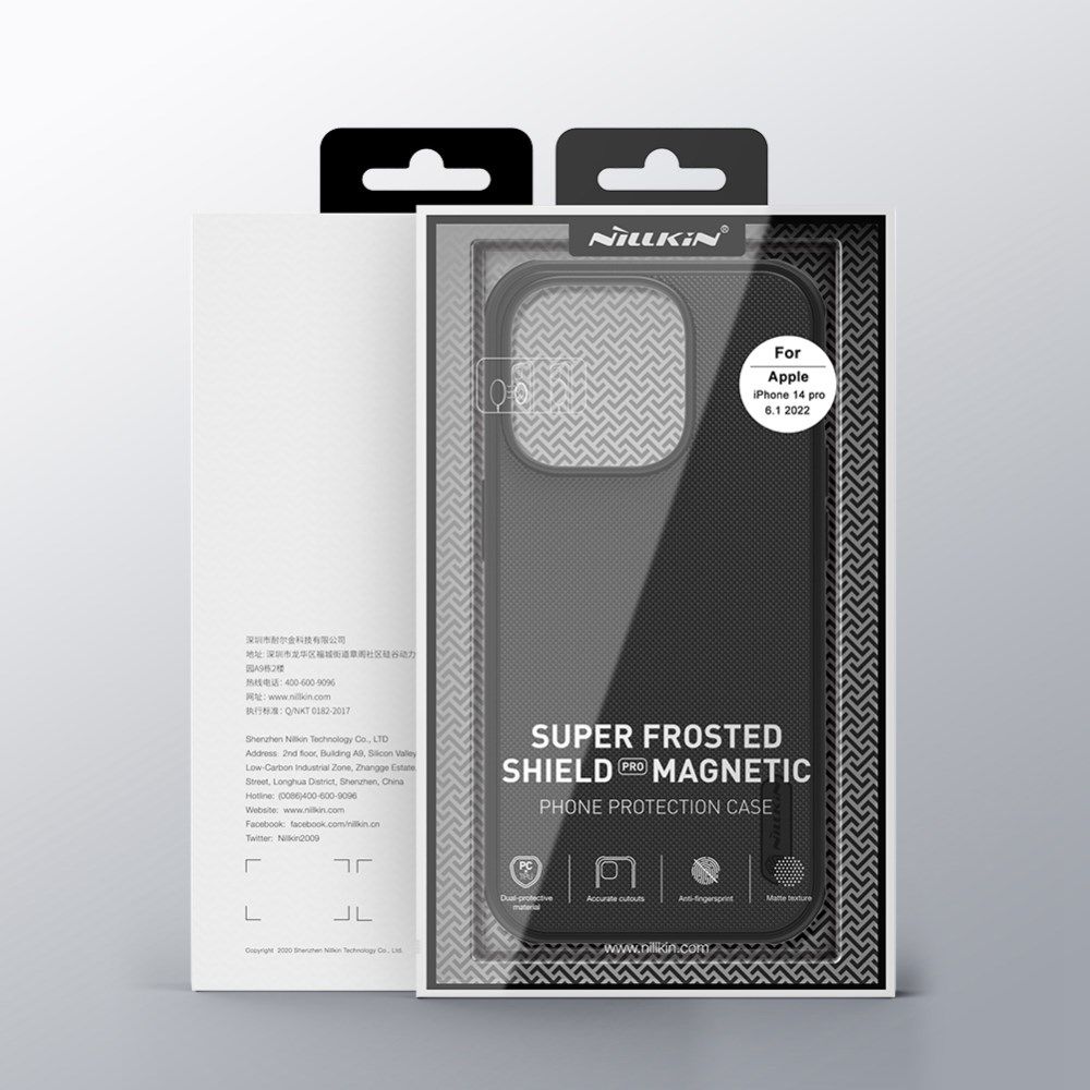 Nillkin Super Frosted Shield Iphone 14 Pro Max Hoesje Magsafe Zwart Gsmpuntnl 2210